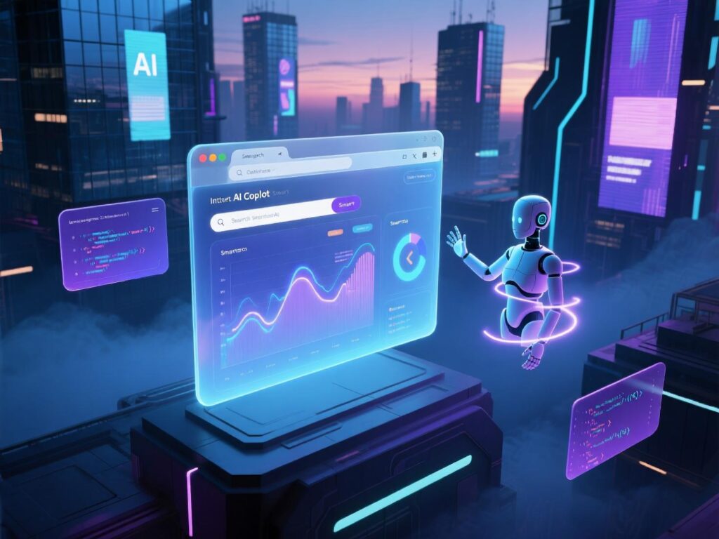 “Examples of built-in AI in Chrome, Edge Copilot, Safari Highlights shaping the future of web browsers.”