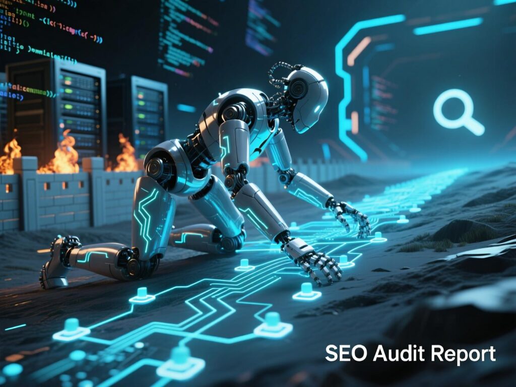 Robots.txt and XML sitemap checks within a technical SEO audit template.