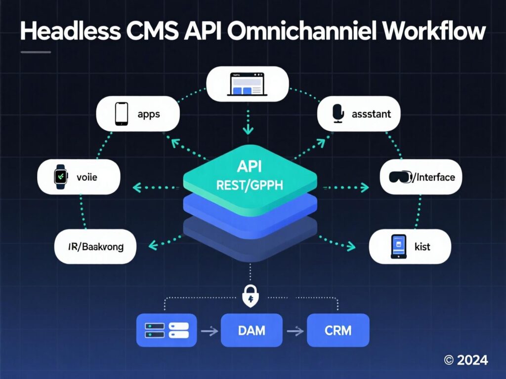 “Omnichannel delivery from a headless CMS via APIs to web, mobile, signage, and apps.”