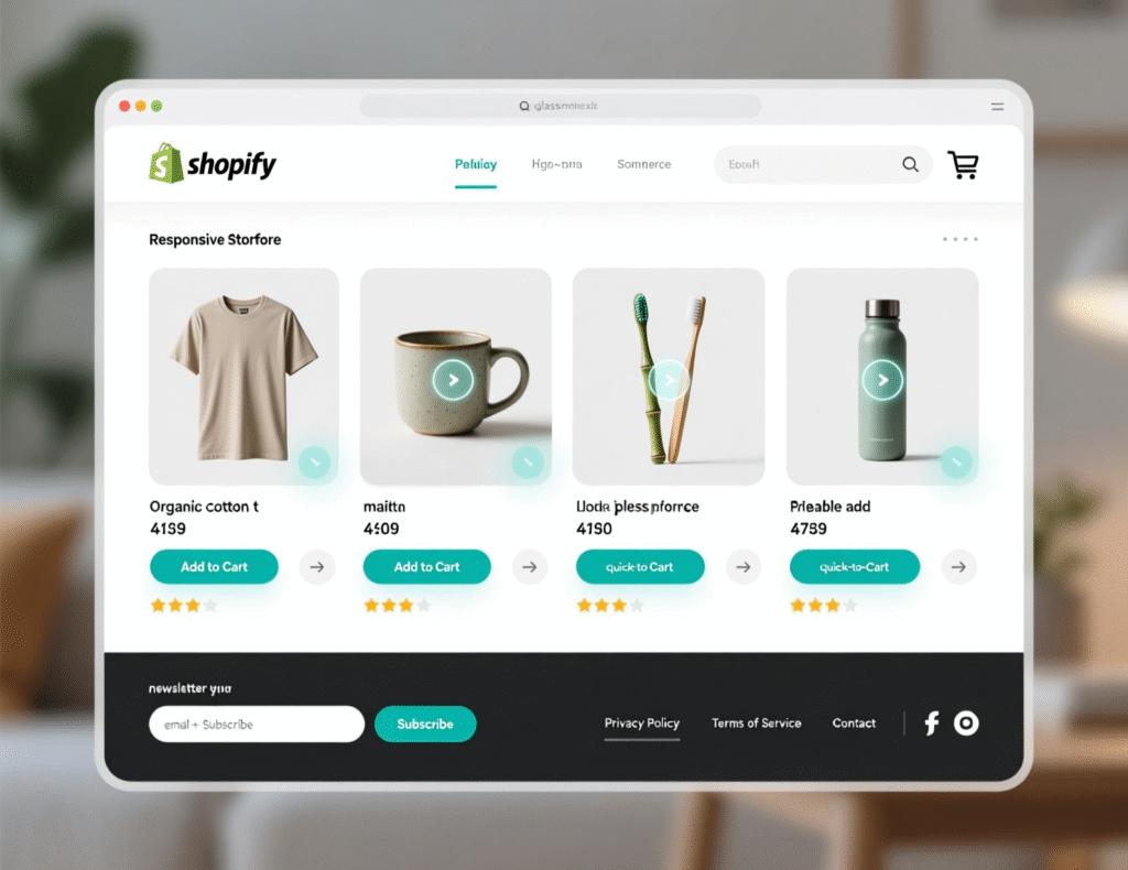 Example layout for a Shopify Hydrogen headless storefront.