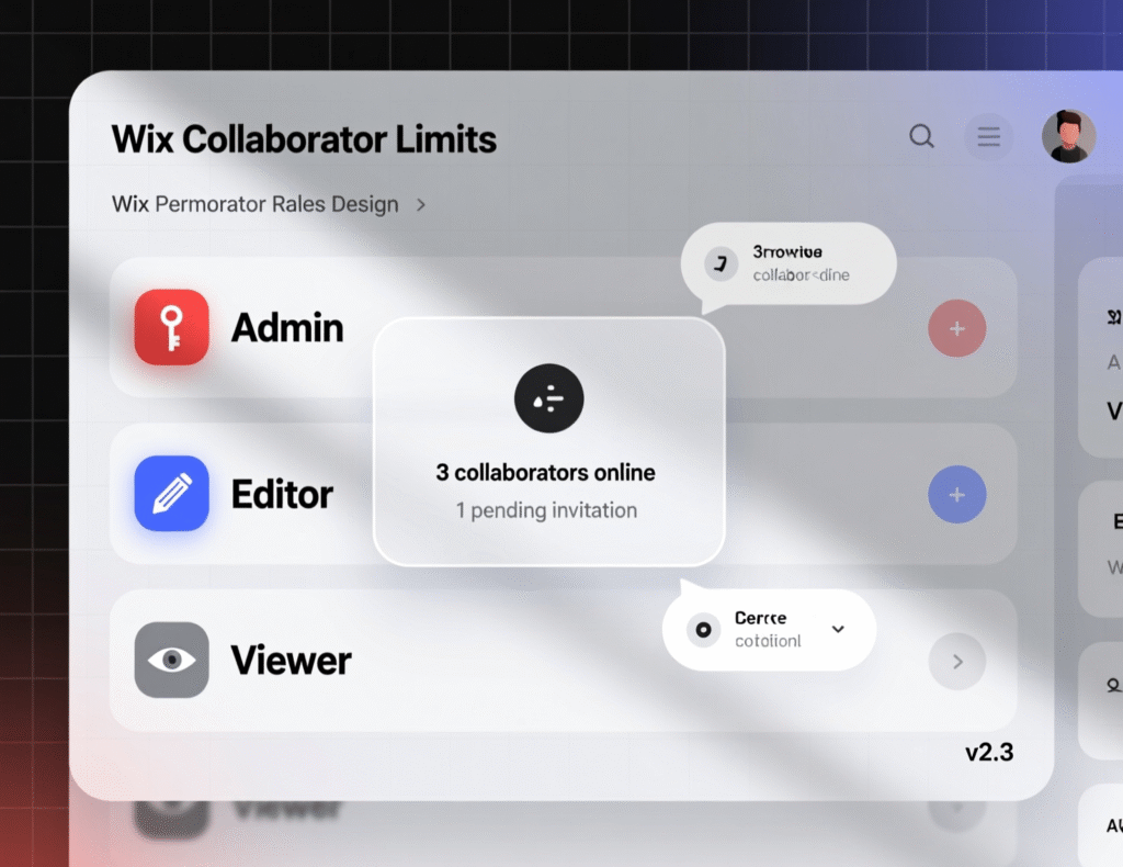 “Roles and collaborator limits in Wix for small teams with seat tiers”