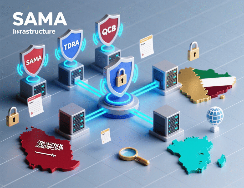 Backend development services aligning with SAMA, TDRA and QCB compliance