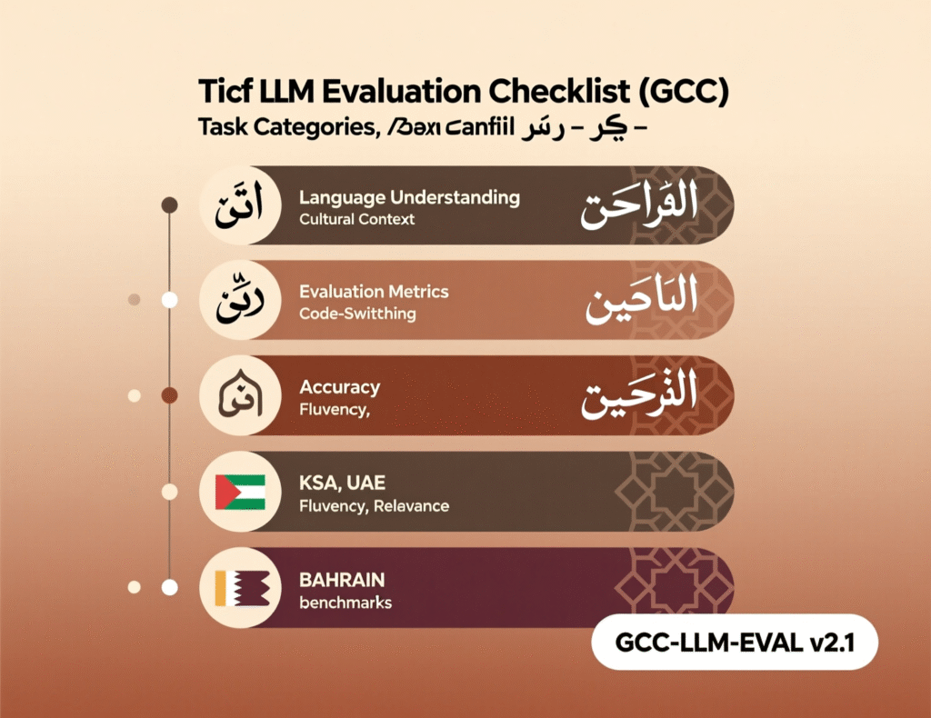 Step-by-step evaluation checklist for choosing arabic large language models in GCC companies