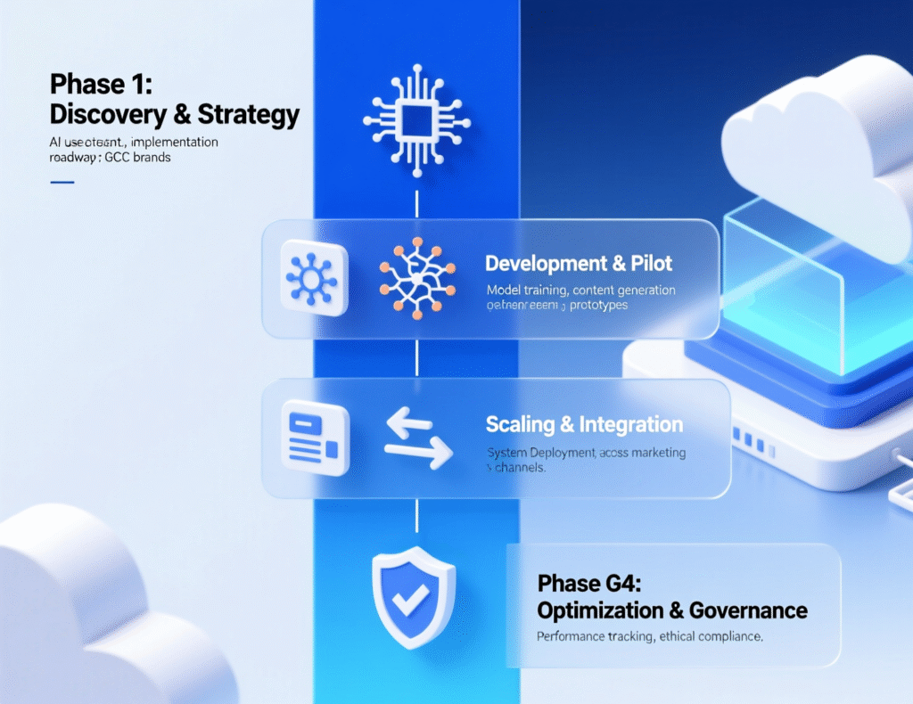 Step-by-step roadmap for generative AI content implementation in GCC brands