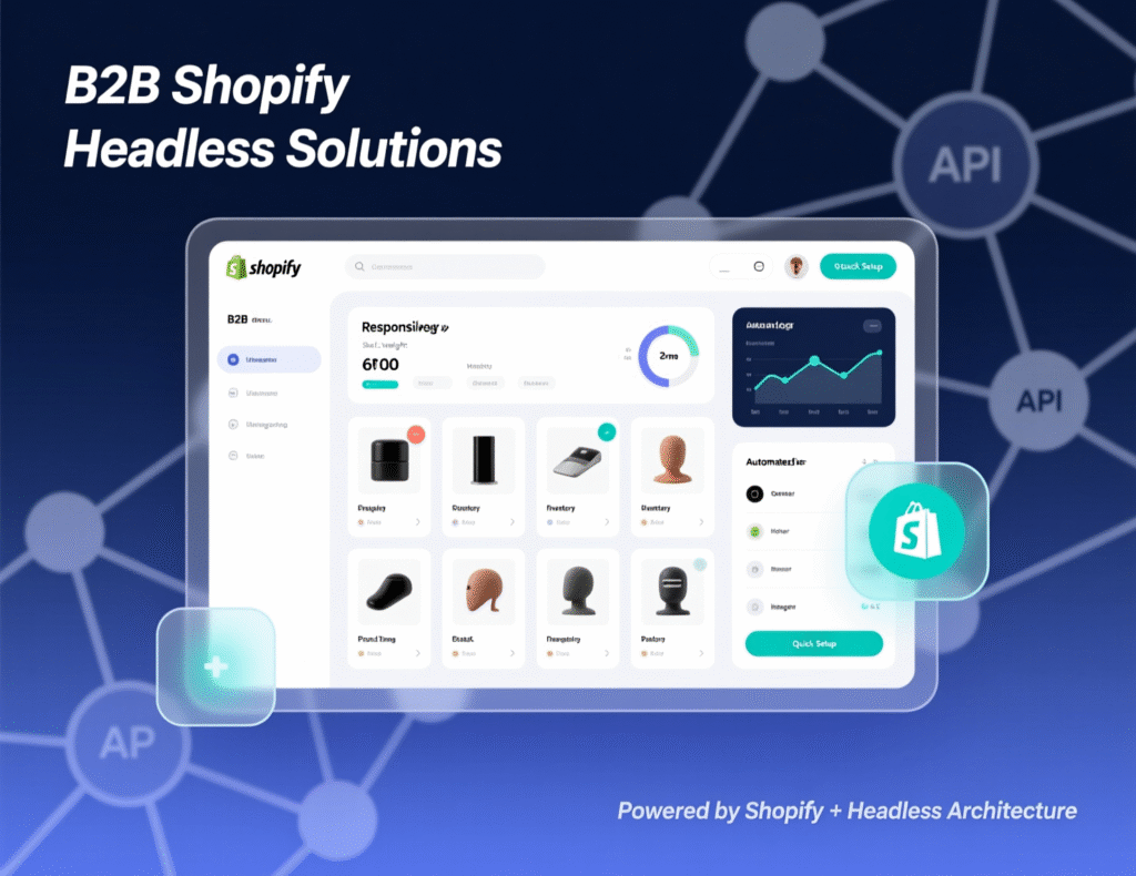 B2B Shopify ecommerce solutions with headless commerce architecture