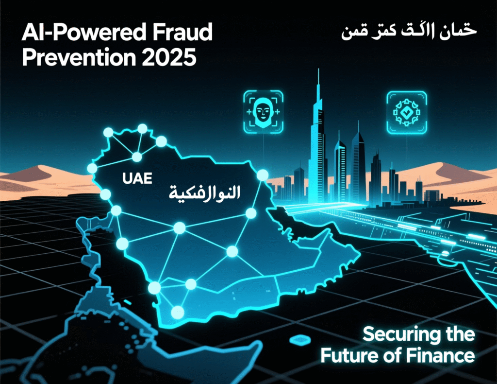 Customer seeing AI fraud detection alerts in a Gulf banking app