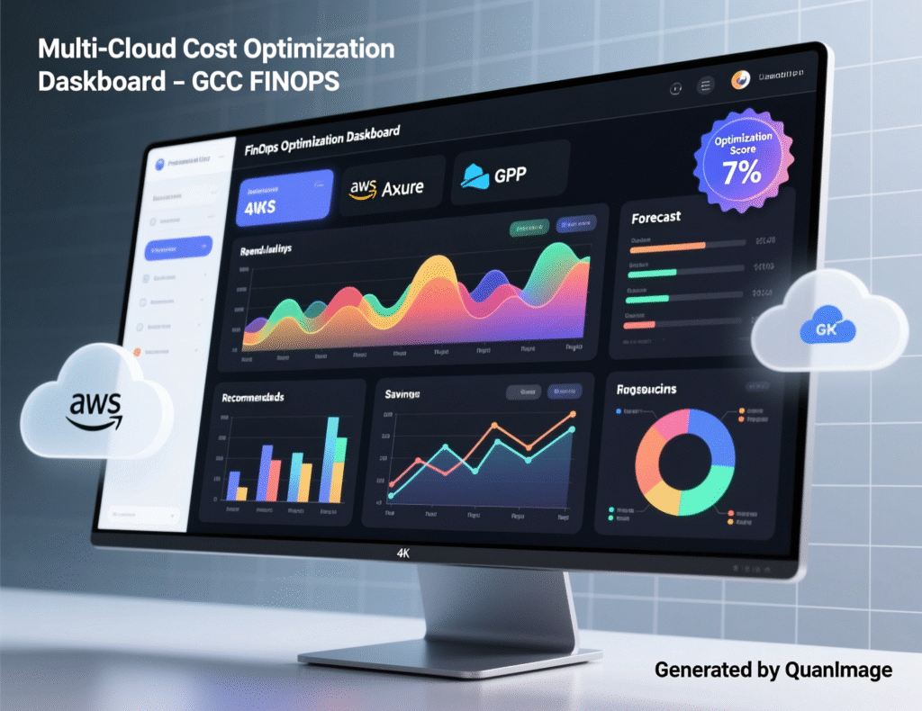 FinOps dashboard for optimizing cost of multi cloud strategy in Middle East