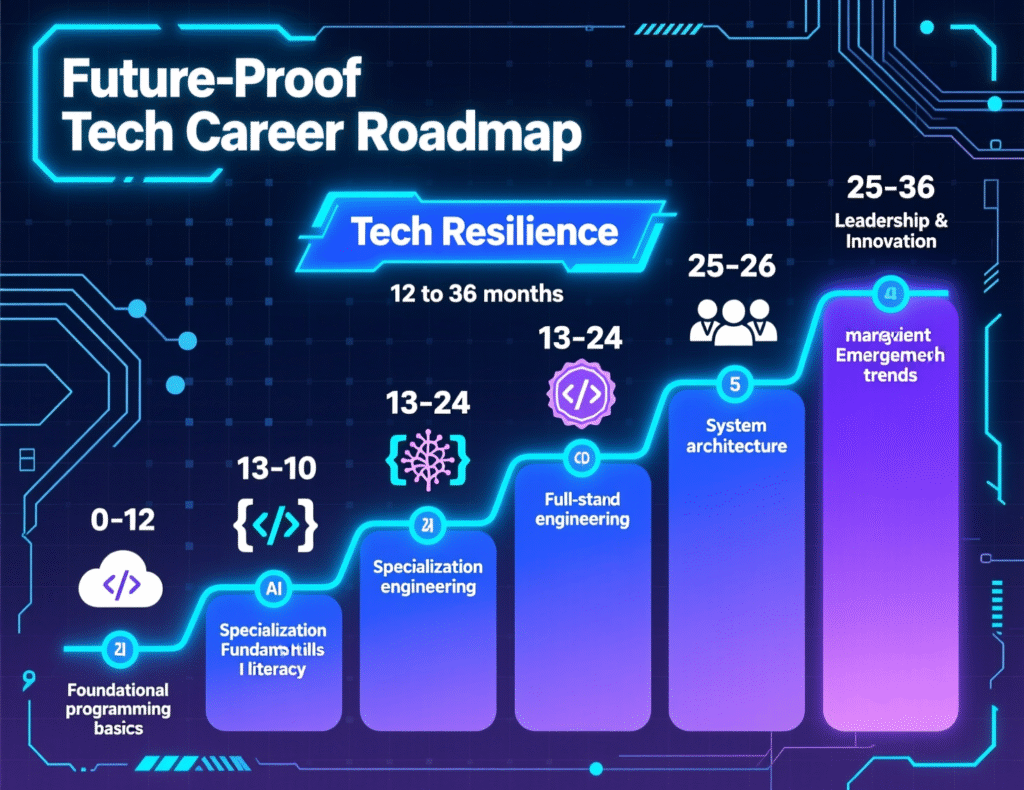 12–36 month roadmap to future-proof your tech career from AI