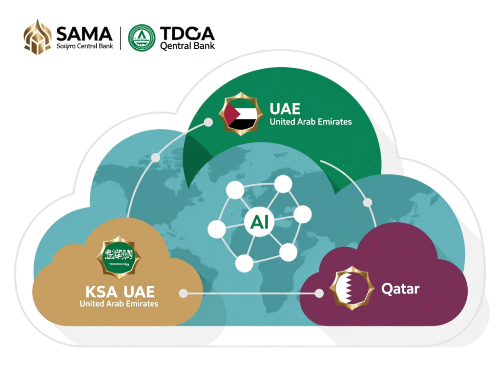 Sovereign cloud architecture diagram showing GCC data residency requirements