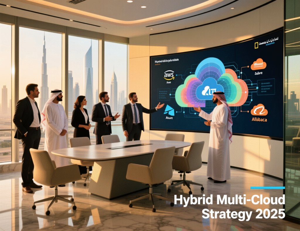 GCC CIO team planning a hybrid multi-cloud strategy for Middle East cloud providers