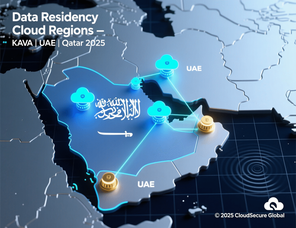 Data residency architecture for GCC oil and gas cybersecurity using AWS Bahrain, Azure UAE and Google Cloud Doha