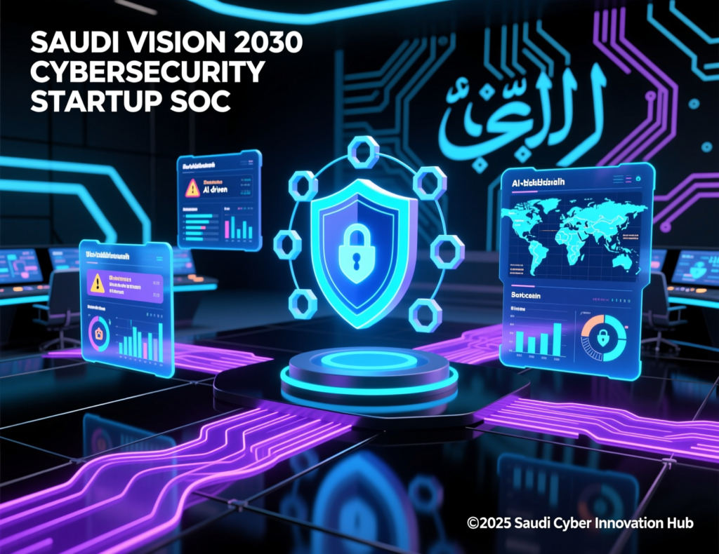 Saudi Vision 2030 cybersecurity startup operating an AI-powered SOC