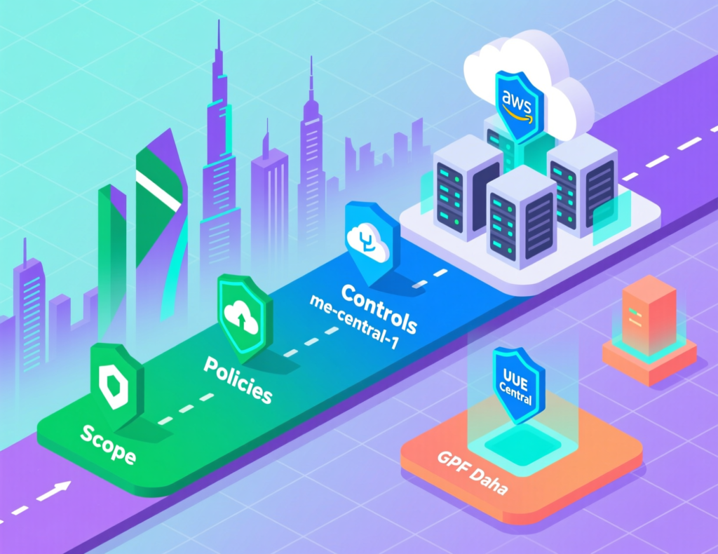 GCC compliance roadmap showing local cloud hosting regions