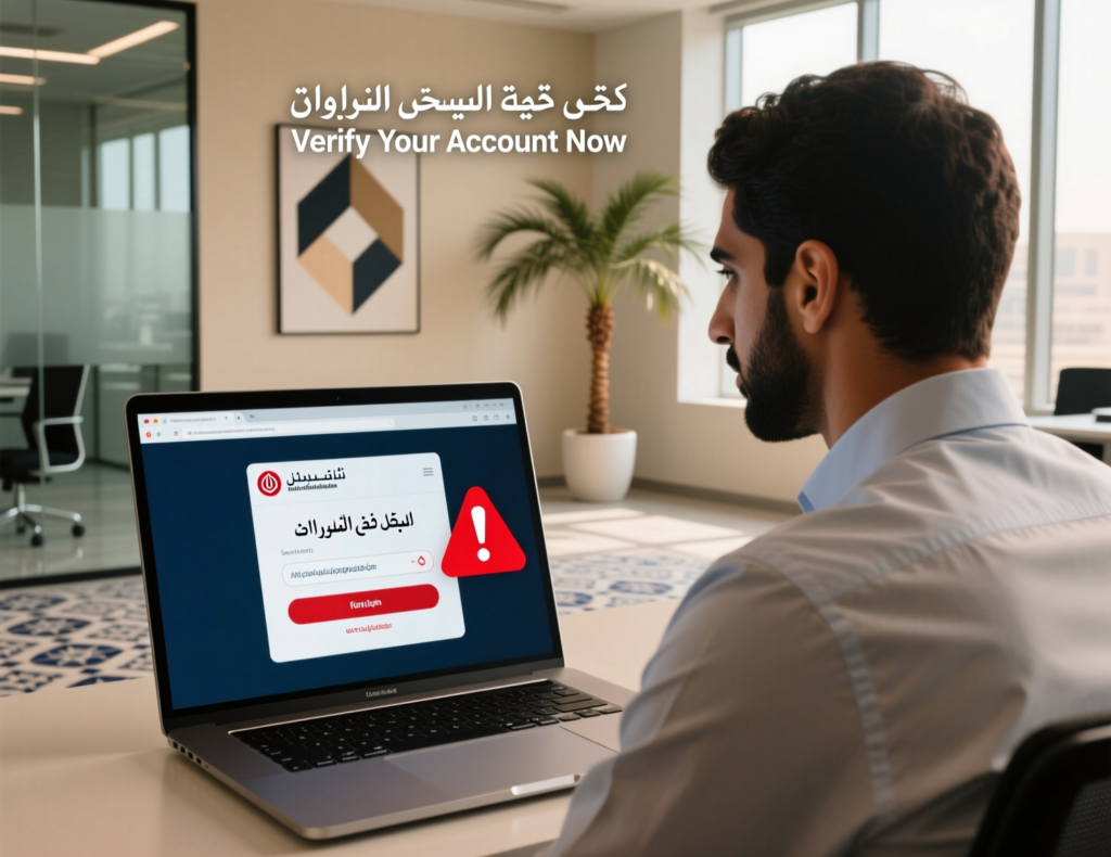 Example of Arabic and English phishing simulation email for GCC employees