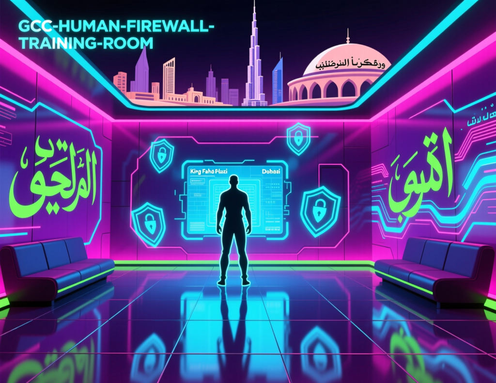 Employees in Riyadh, Dubai and Doha participating in phishing awareness training to build a human firewall