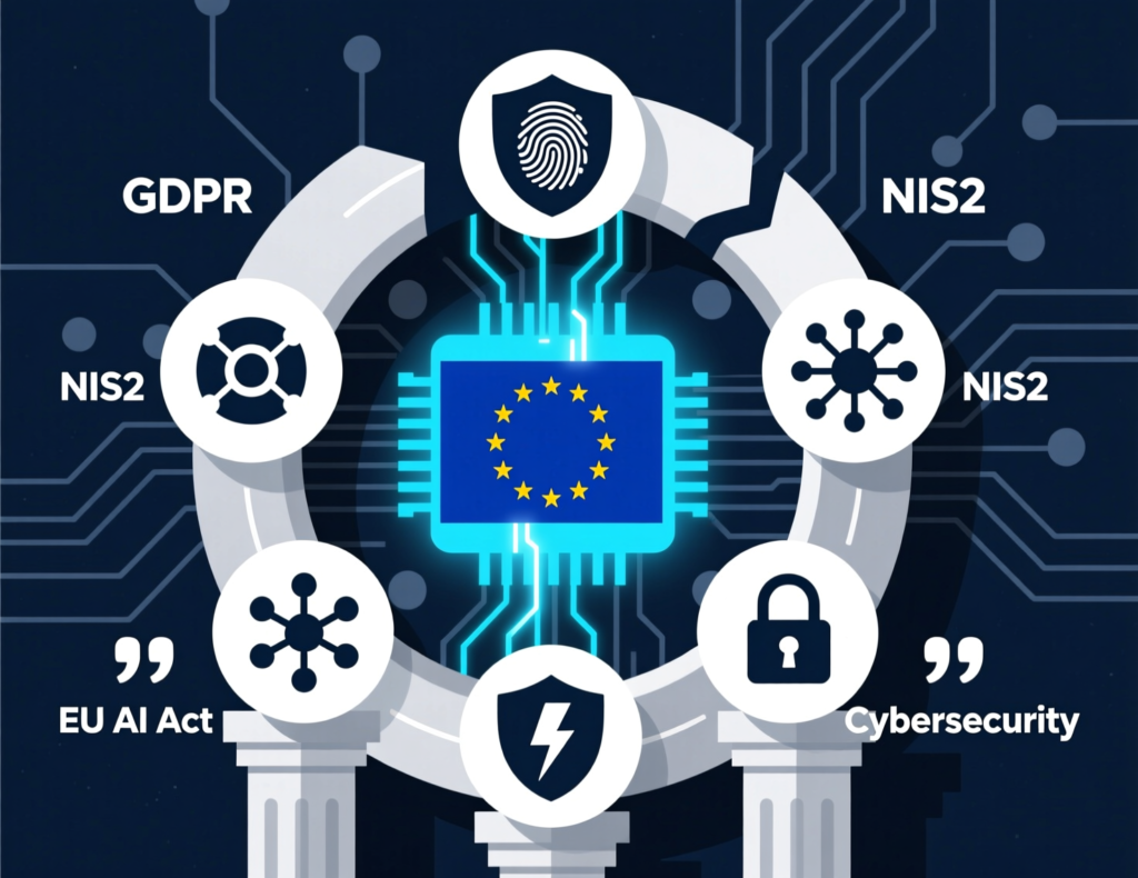 Governance and compliance for AI in cybersecurity under GDPR, NIS2 and the EU AI Act