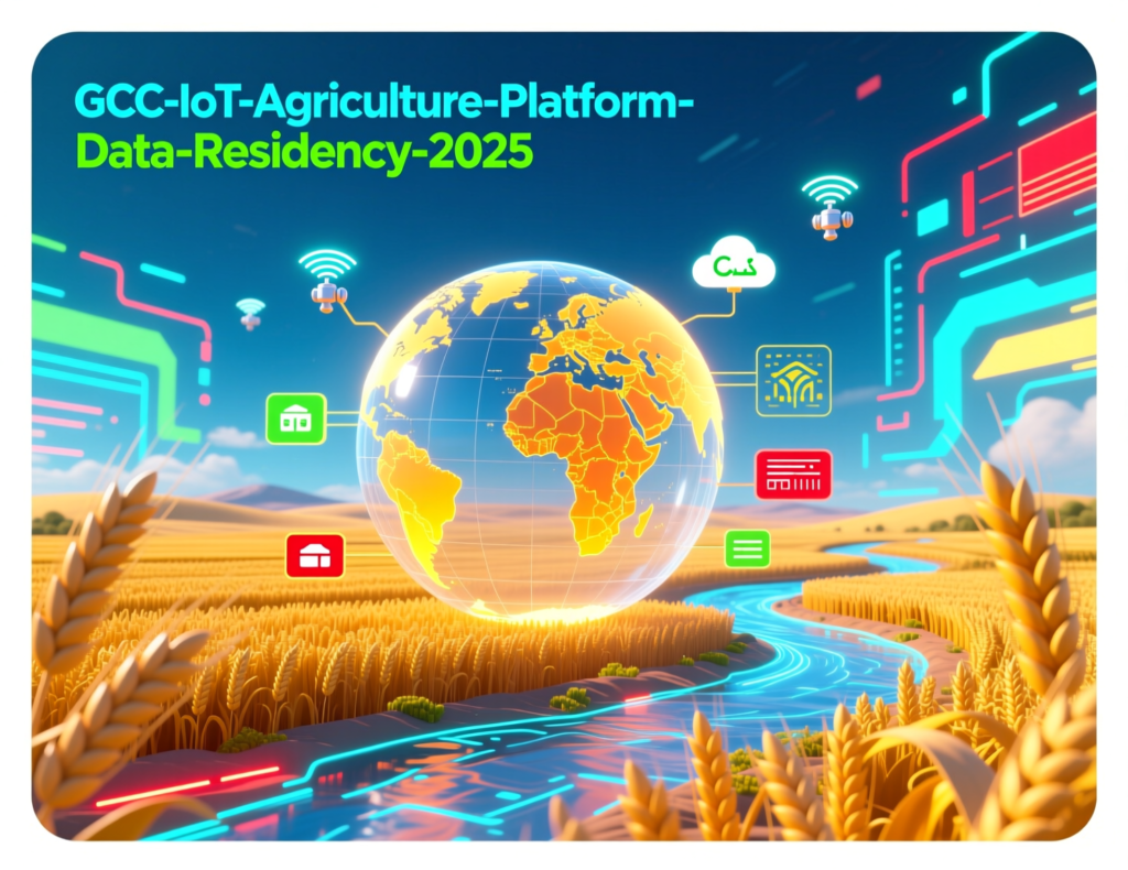 IoT in desert agriculture dashboard with GCC data residency cloud regions