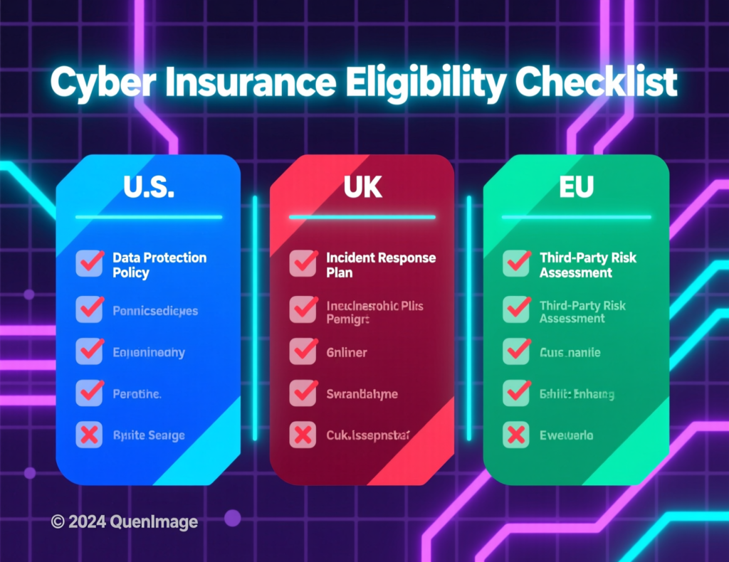 Cyber insurance eligibility checklist for SMBs in the US, UK and EU