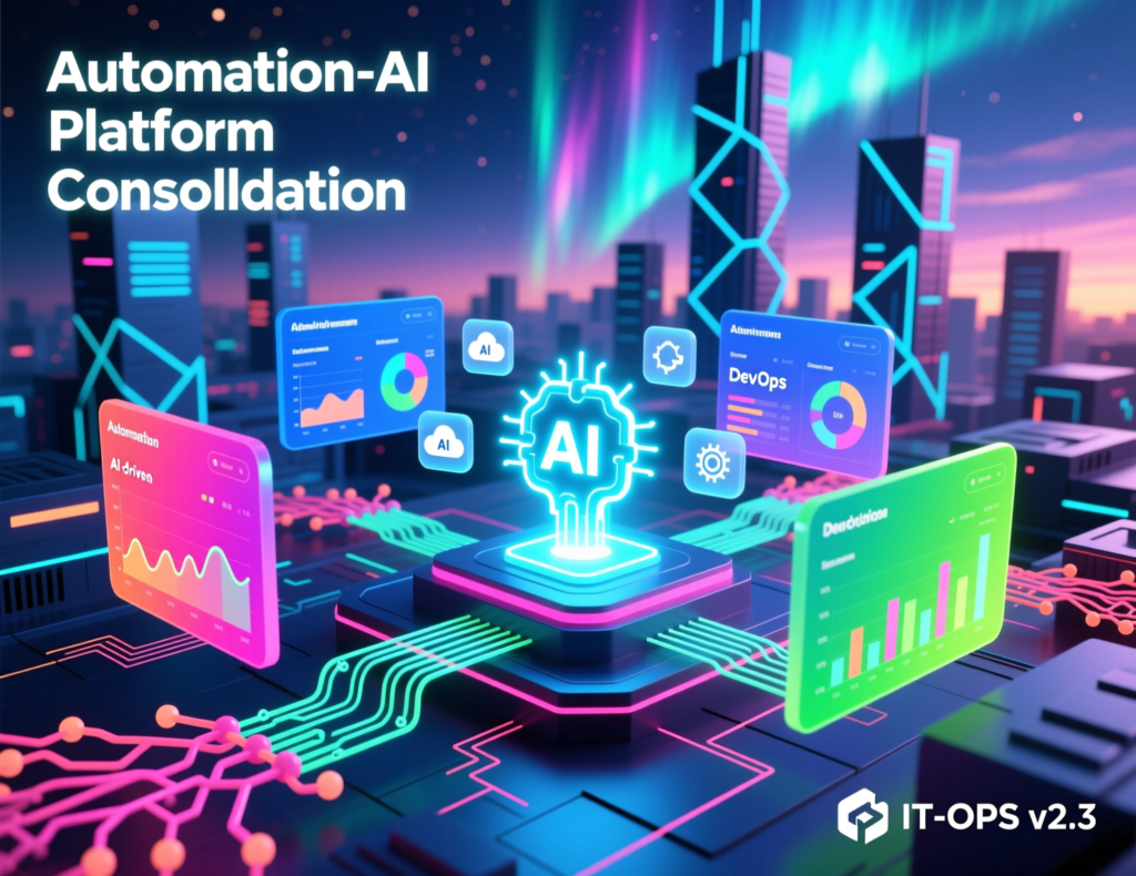 “Automation and AI platform consolidation reducing IT operations costs”