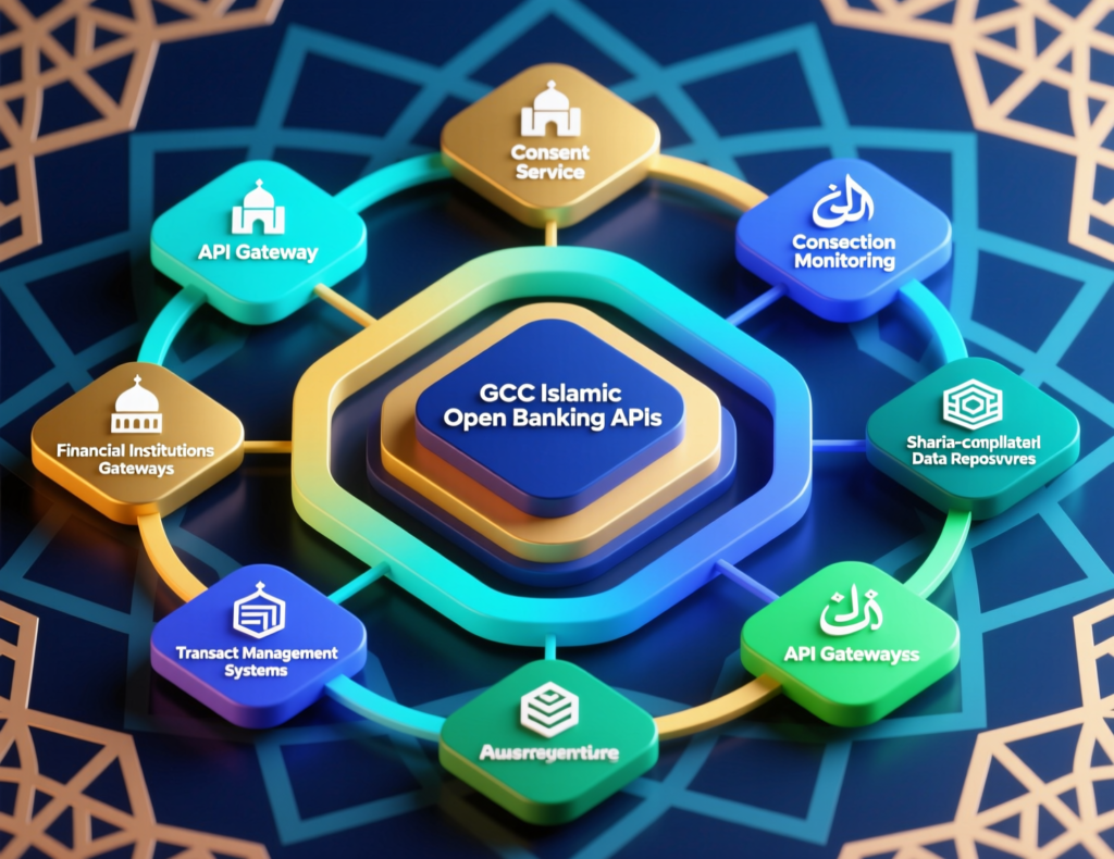Open banking API architecture for sharia-compliant digital banking in the GCC