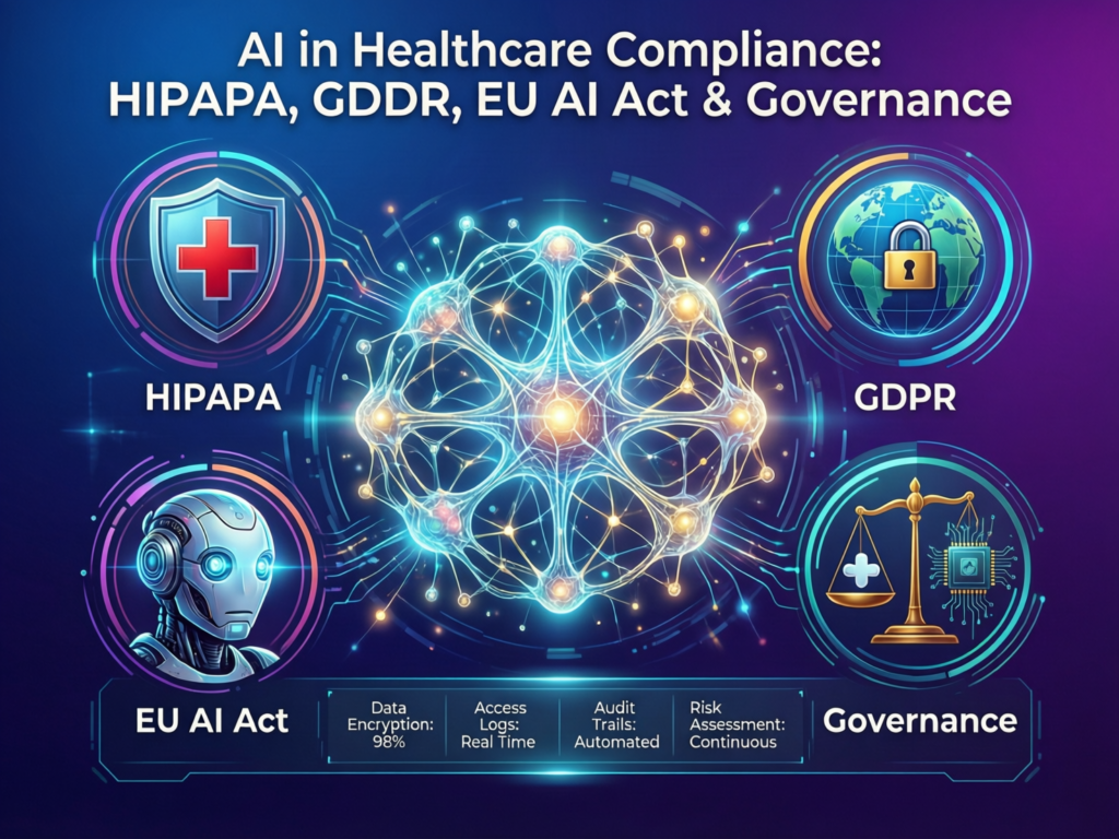 AI in healthcare compliance with HIPAA, GDPR and EU AI Act for US and EU hospitals