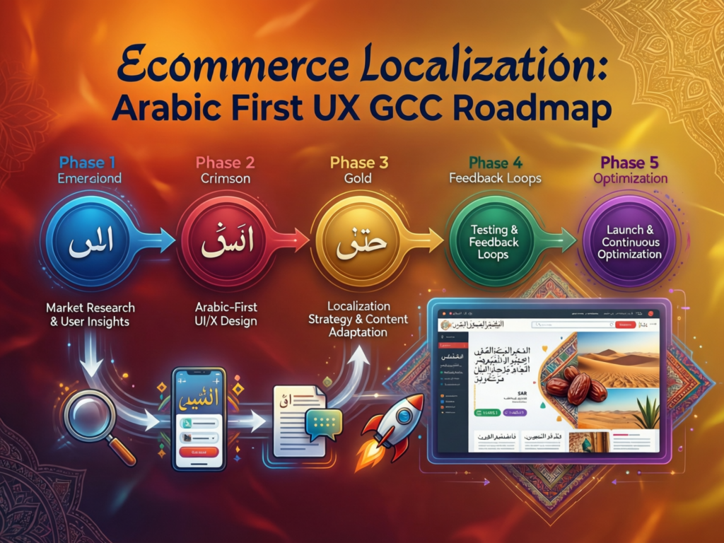 Step-by-step roadmap for localising ecommerce in the GCC with Arabic-first UX.