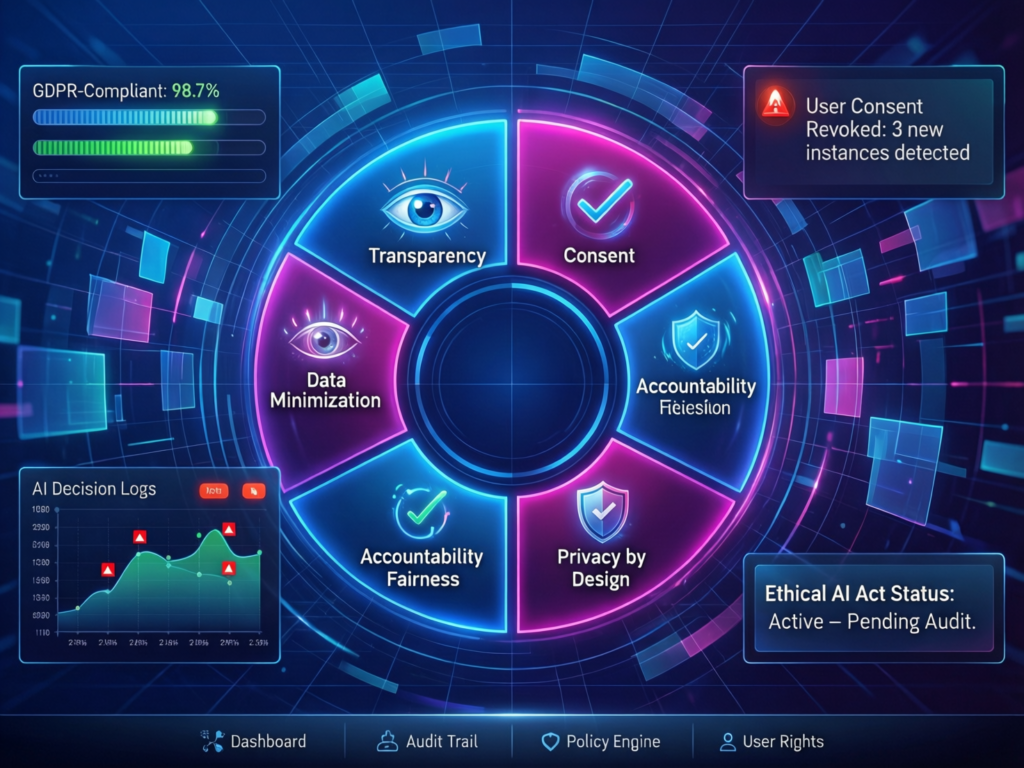 Privacy, consent and GDPR-compliant controls for immersive social VR platforms
