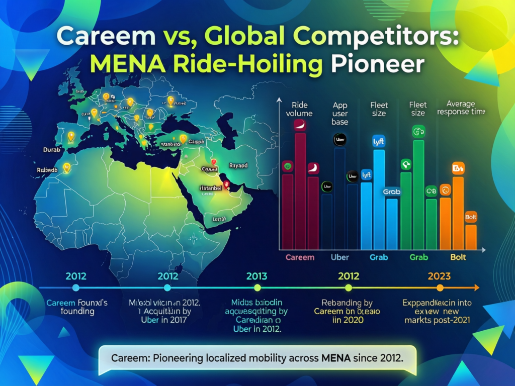 Careem success story showing how it beat global competitors in MENA ride-hailing