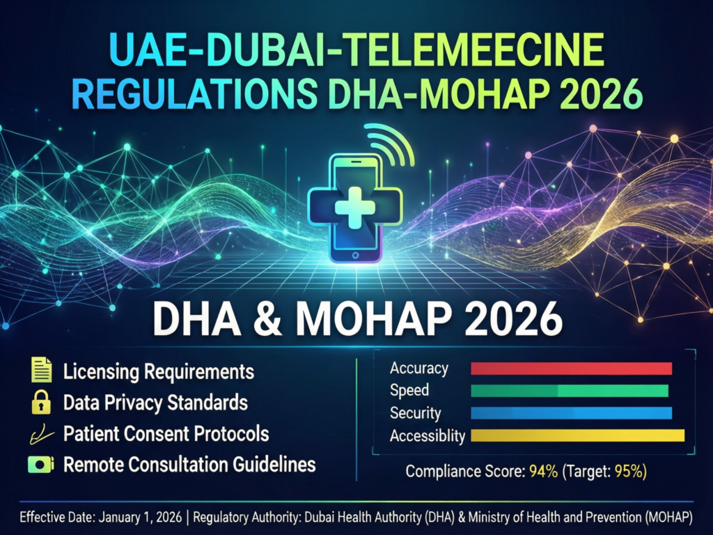 Dubai telemedicine regulations under DHA and MOHAP for GCC digital health