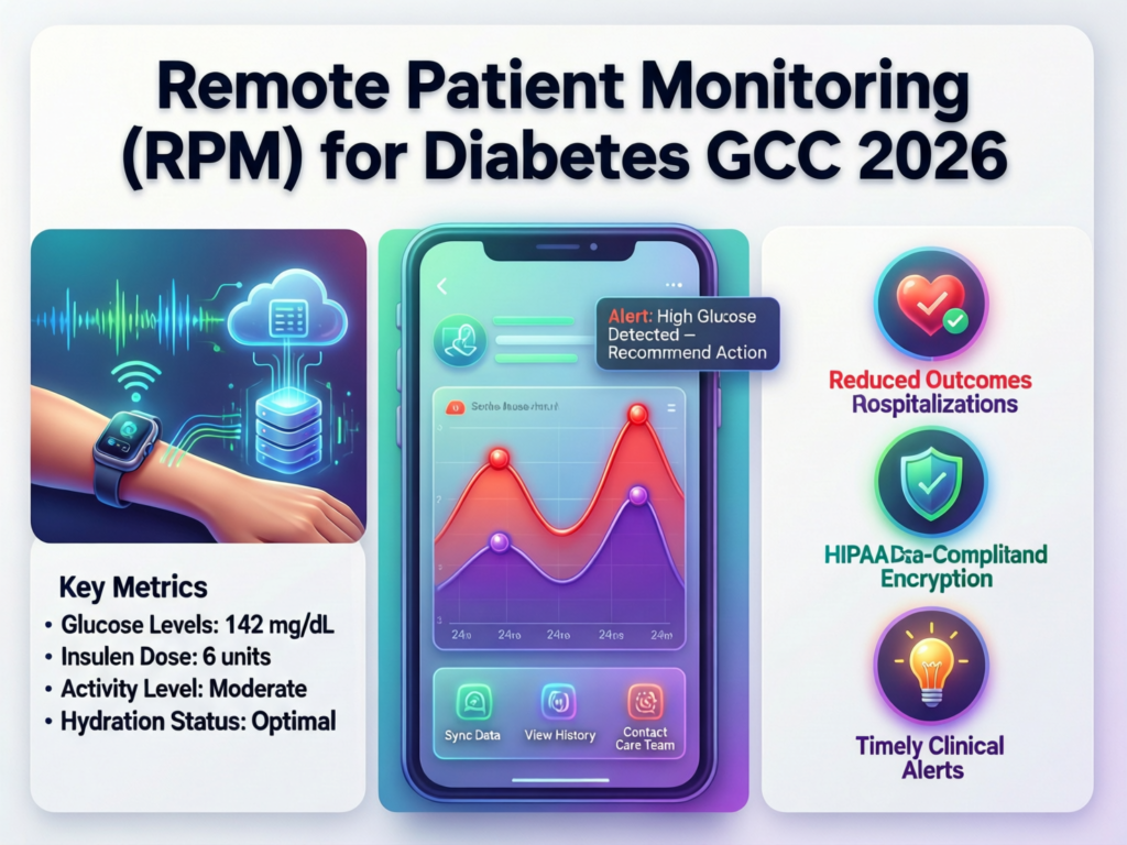 Remote patient monitoring solutions for diabetes care in GCC telemedicine
