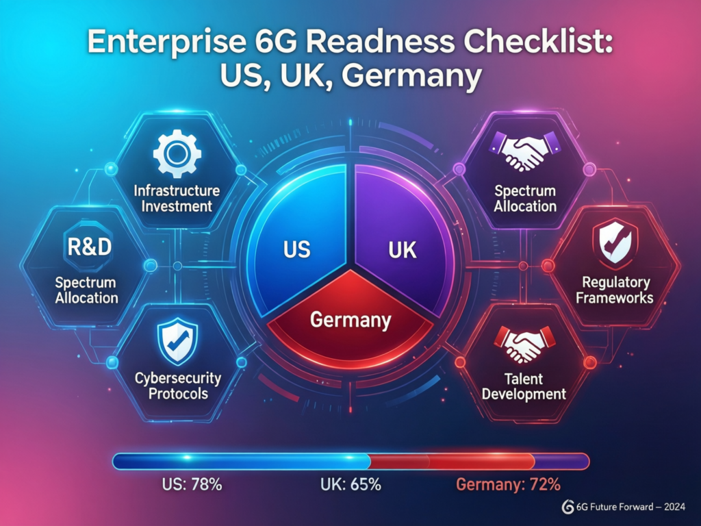 Enterprise 6G readiness checklist for organisations in the US, UK and Germany