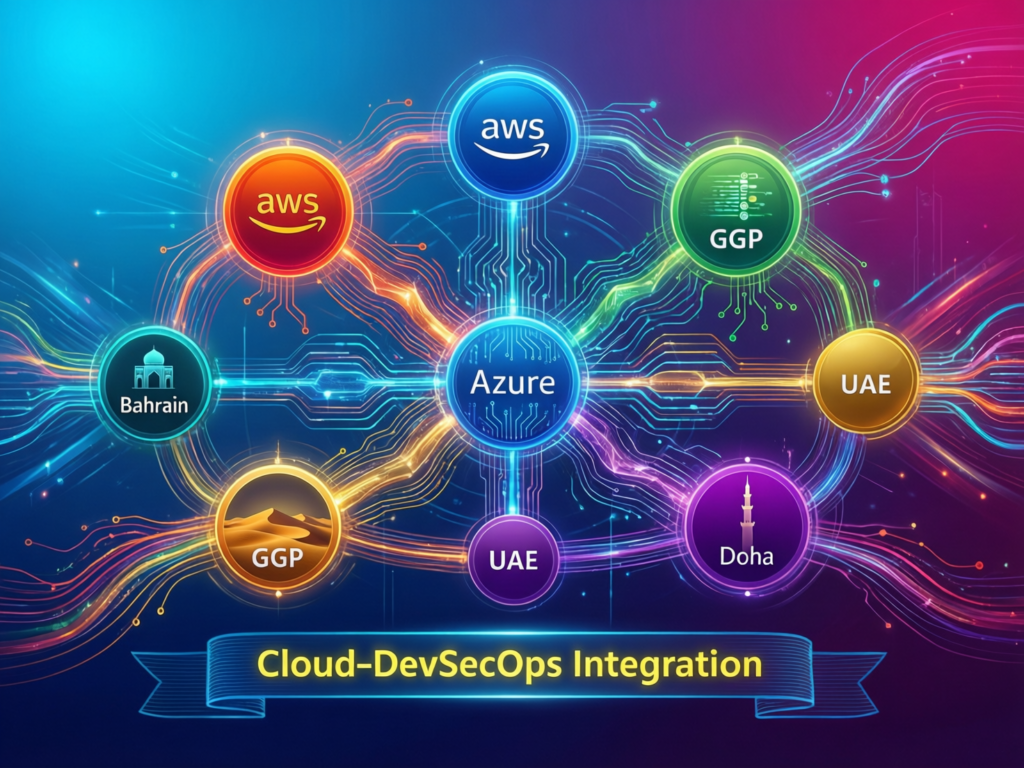 Cloud DevSecOps in Middle East across AWS Bahrain, Azure UAE and GCP Doha regions