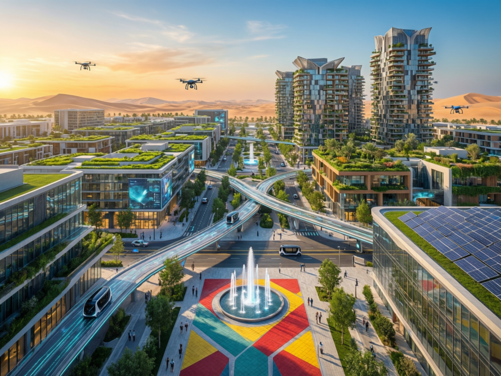 Lusail and Msheireb districts using digital twin technology in GCC smart cities for sustainability