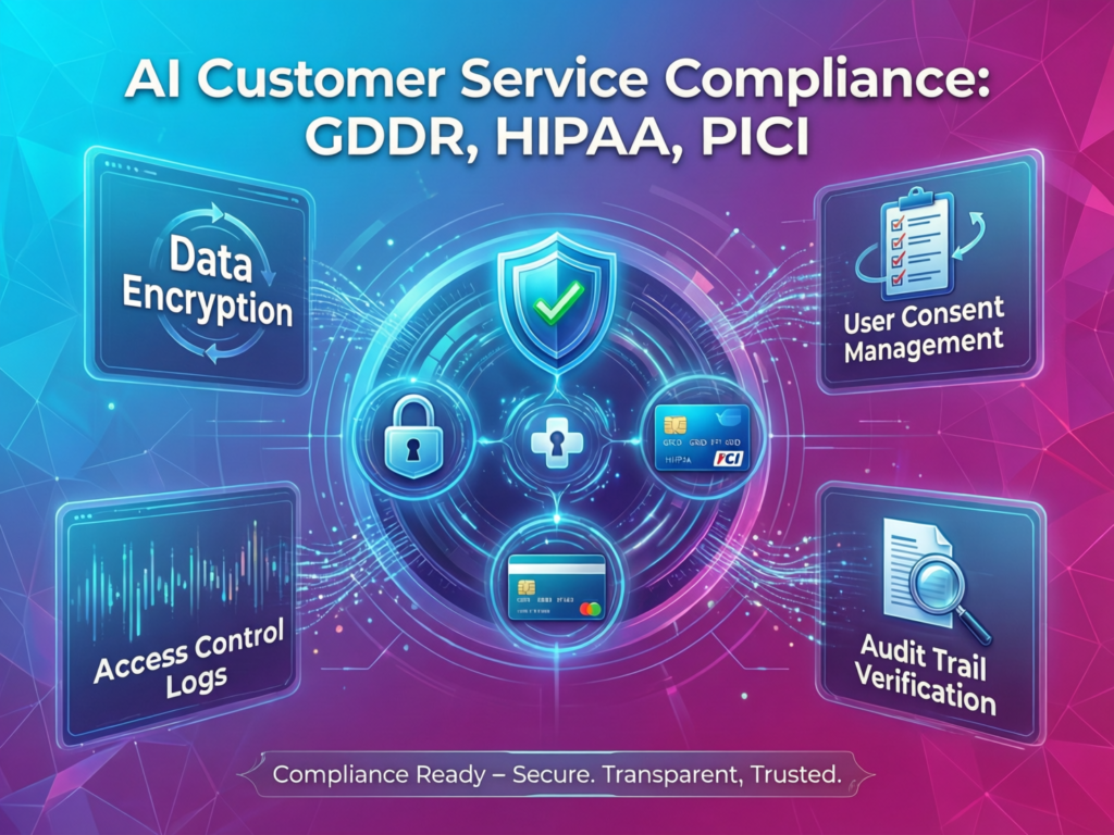 Compliance shields for GDPR, UK-GDPR, HIPAA and PCI DSS around an AI chatbot