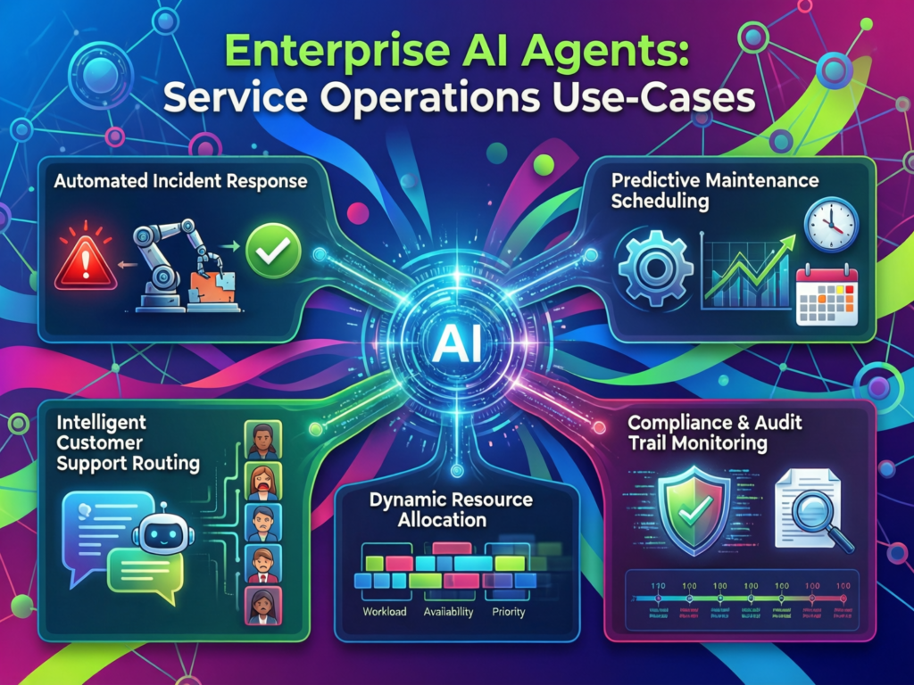Enterprise AI agents use cases in service, operations and knowledge work