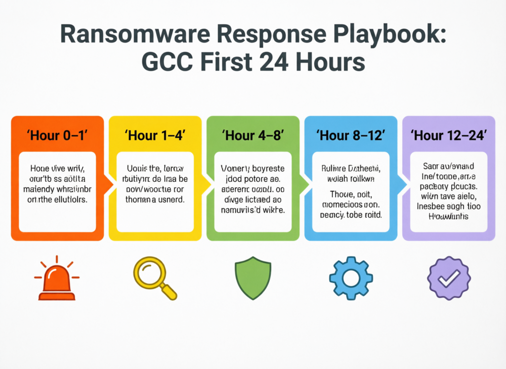 First 24 hours ransomware response playbook for GCC cybersecurity teams