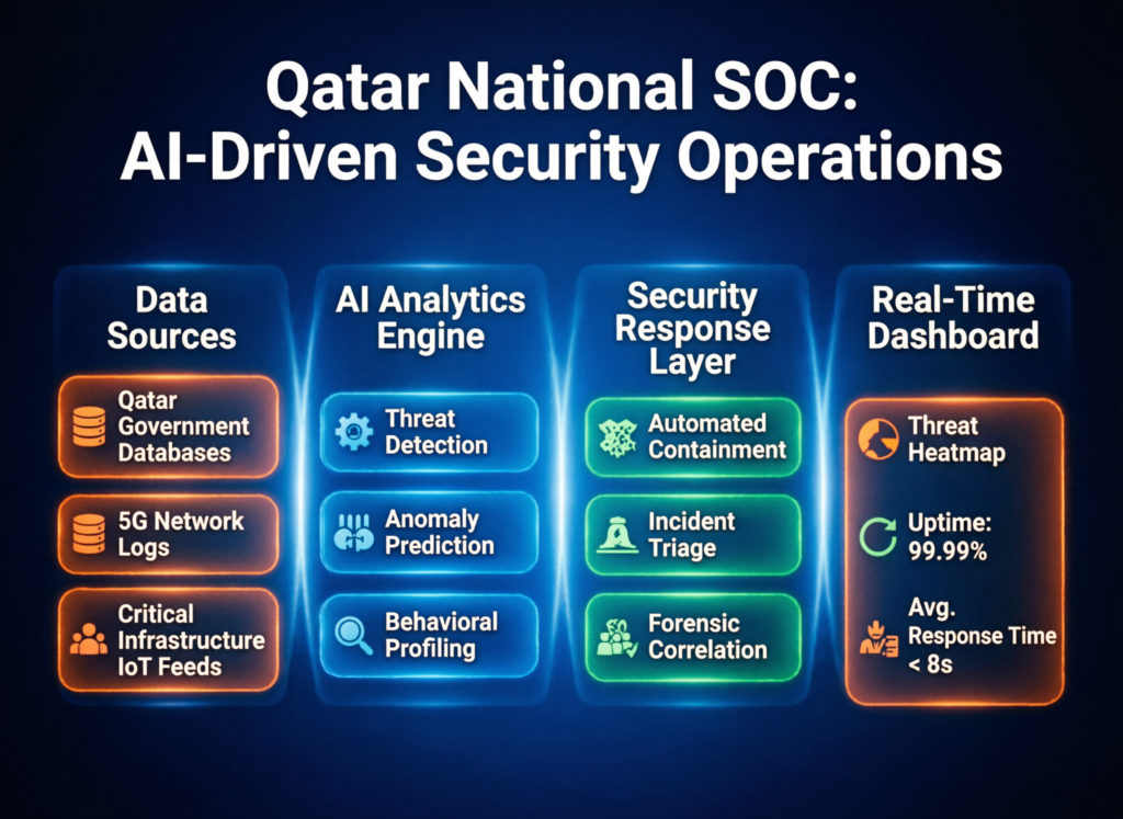 AI-driven SOC for Qatar critical infrastructure using MDR and XDR