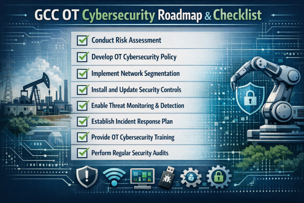 GCC OT cybersecurity roadmap and maturity checklist for oil and gas