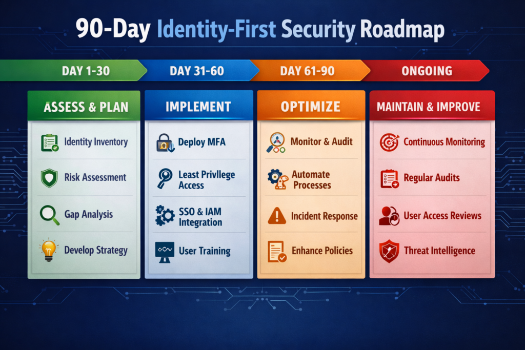 Identity is the new perimeter 90-day roadmap for identity-first security