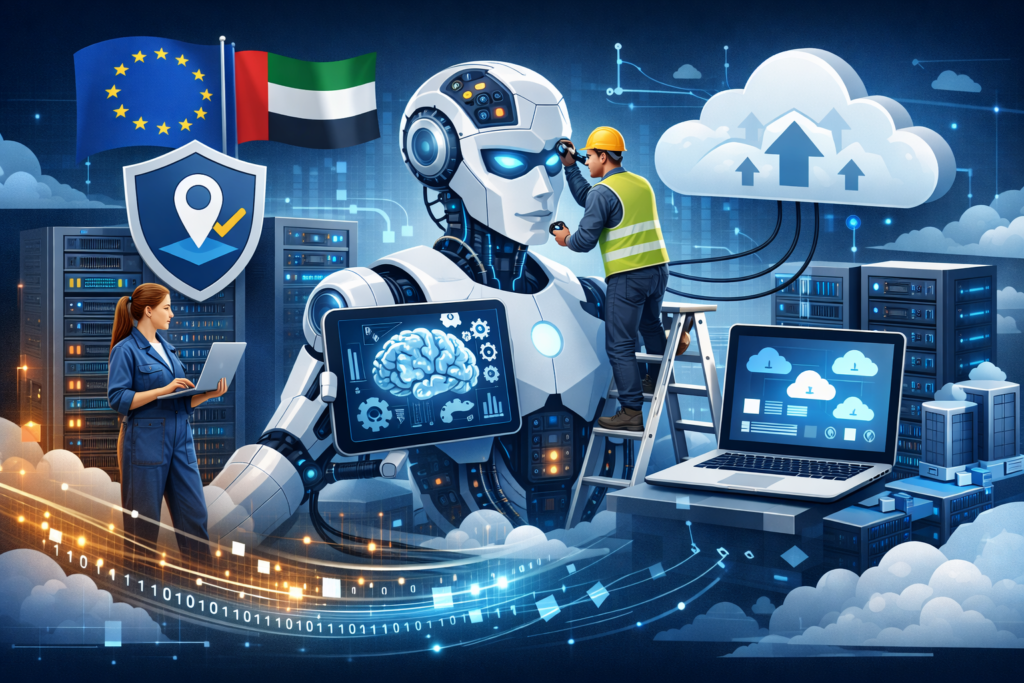 AI predictive maintenance hosting and data residency across GCC cloud regions