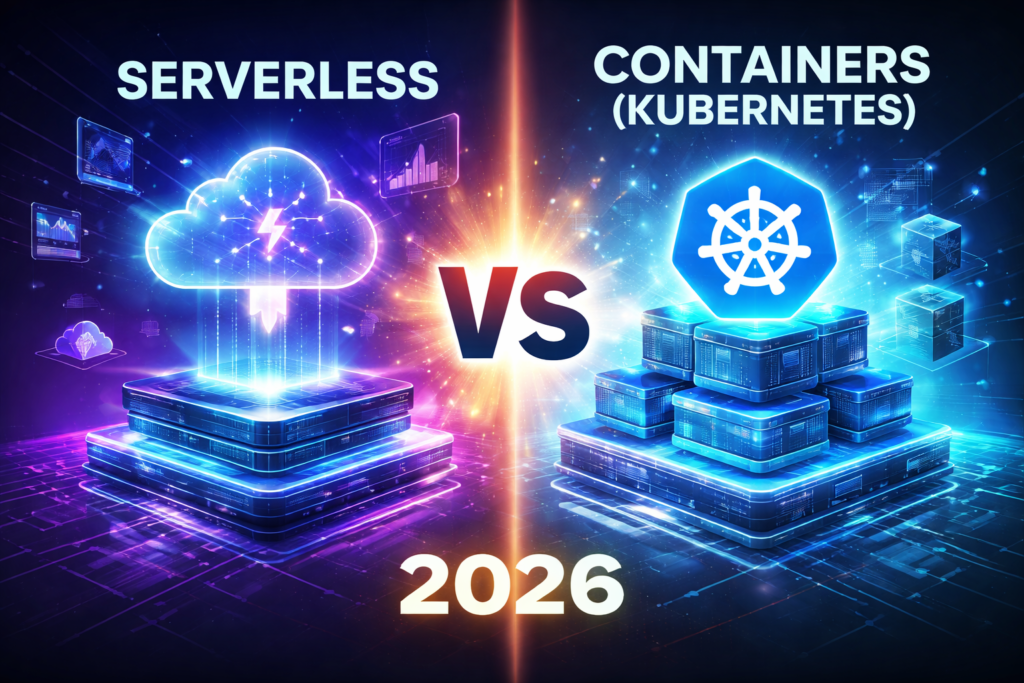 Comparison of serverless vs containers and Kubernetes in 2026