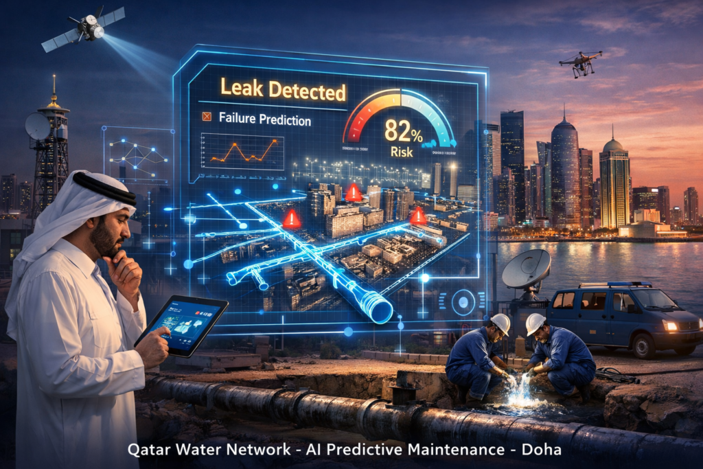AI predictive maintenance for Qatar water networks and smart meters