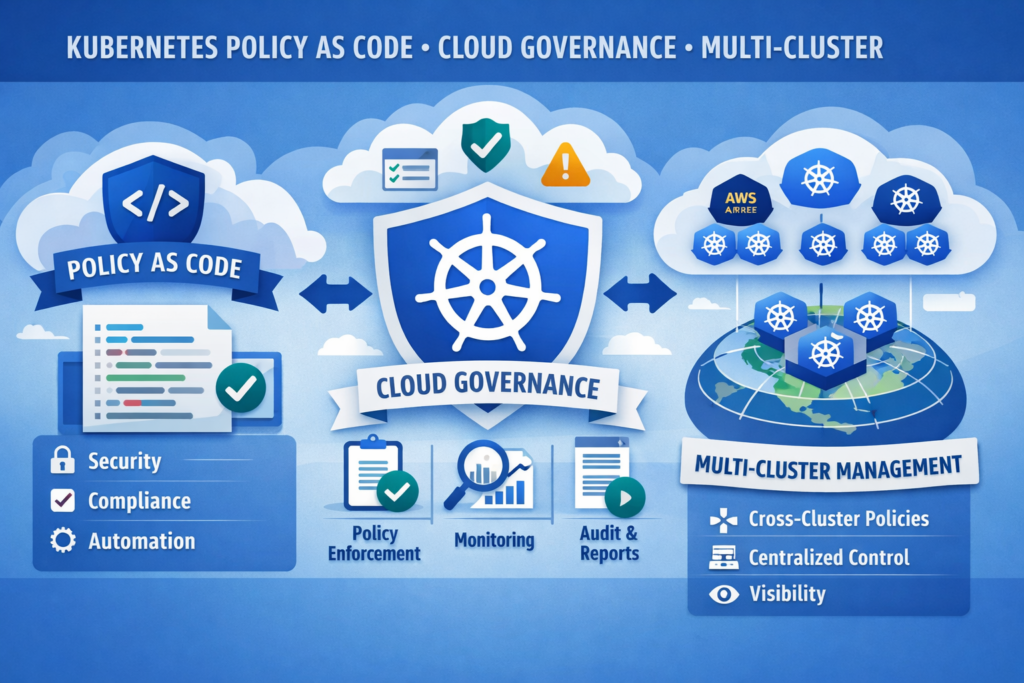 Kubernetes policy as code for cloud governance across multi-cluster environments