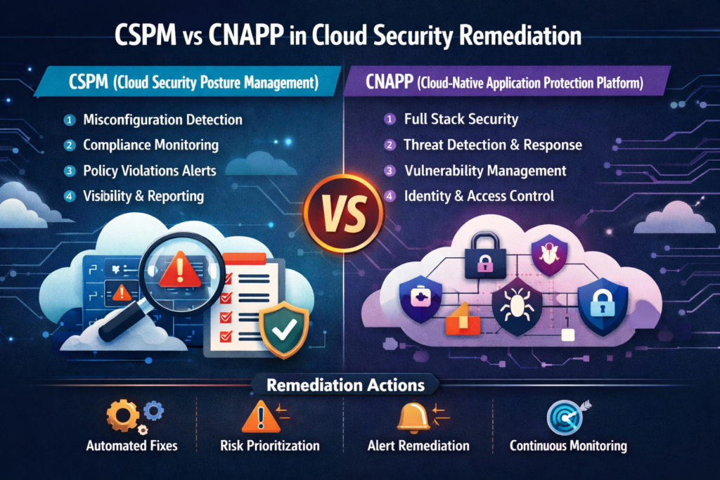 CSPM and CNAPP for cloud security misconfiguration remediation
