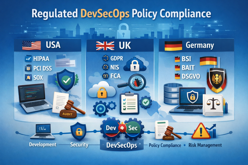 Policy as code DevSecOps for regulated industries in the US, UK, and Germany