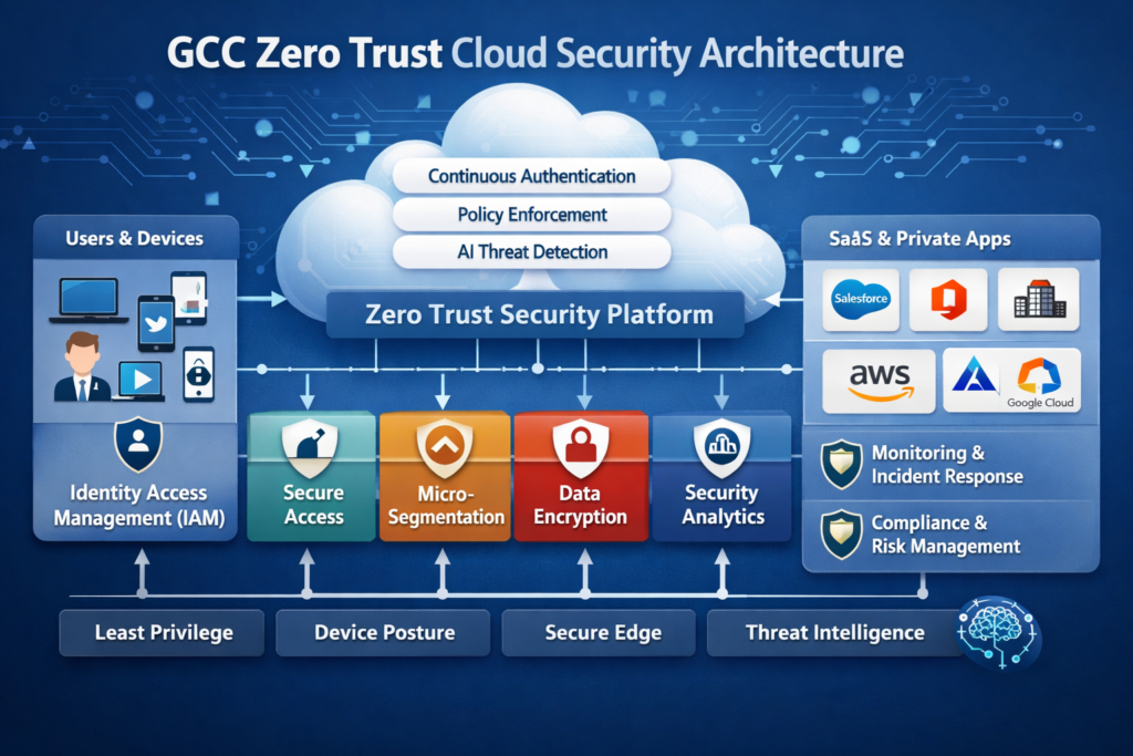 Zero-trust cloud security architecture with confidential computing and Arabic AI for GCC
