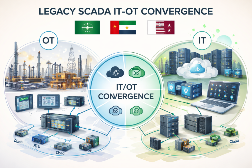 legacy SCADA and OT cybersecurity challenges in Saudi Arabia and the UAE