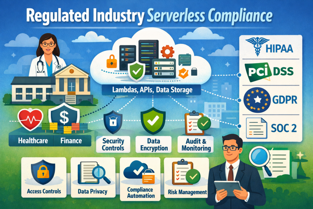 : Serverless use cases mapped to fintech, healthcare and ecommerce compliance