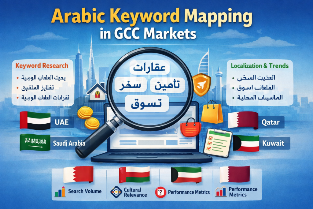 Arabic keyword mapping for content localization in the GCC