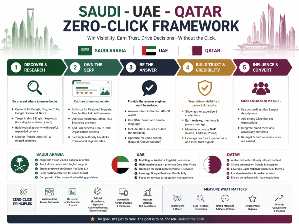 zero-click search lead generation framework for GCC companies